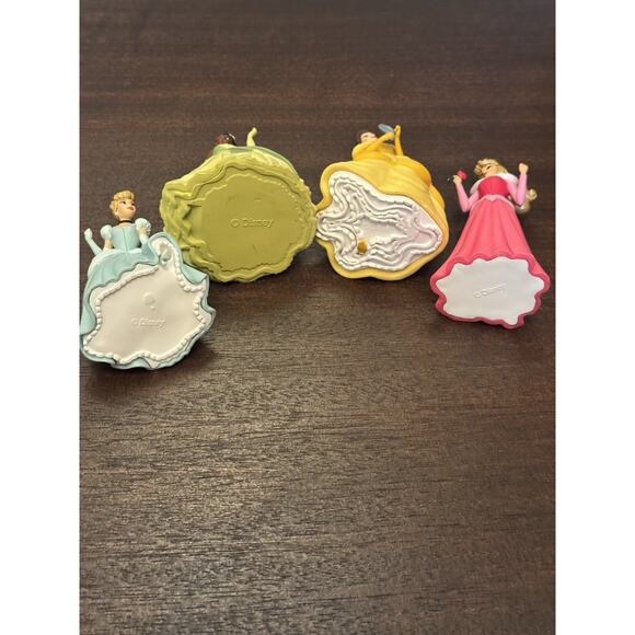Disney Princesses 3” Cake Topper 4 Toys Sleeping Beauty Belle Cinderella Tiana - Picture 15 of 16